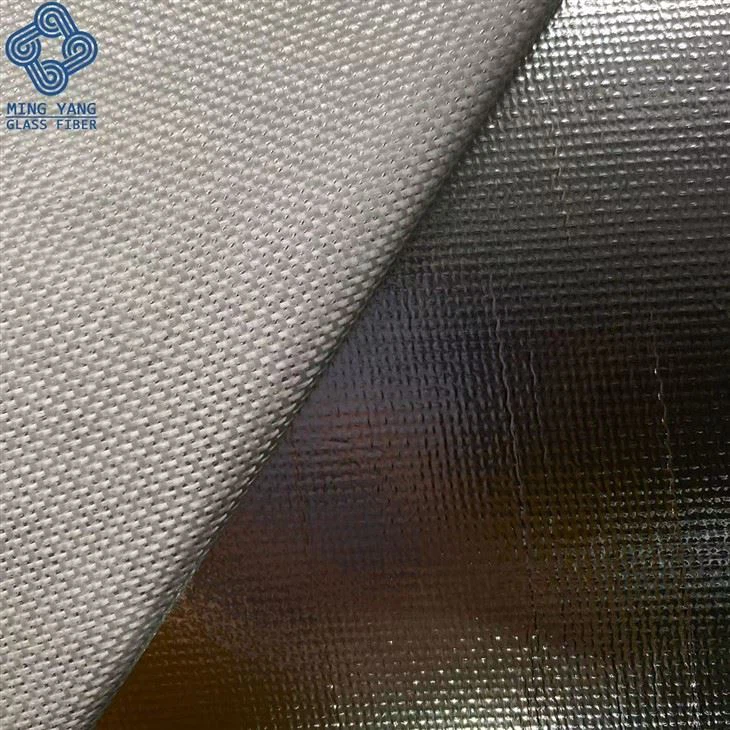Aluminum Foil Cloth Fiberglass Aluglass Alu HVAC Duct Glass Cloth
